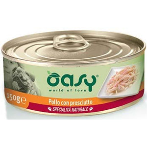 OASY Specialita' Naturali Conserva pentru caini, cu Pui si Sunca 150g