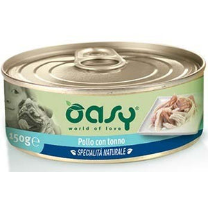 OASY Specialita' Naturali Conserva pentru caini, cu Pui si Ton 150g