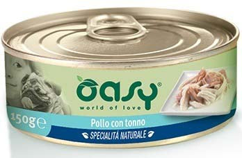 OASY Specialita' Naturali Conserva pentru caini, cu Pui si Ton 150g