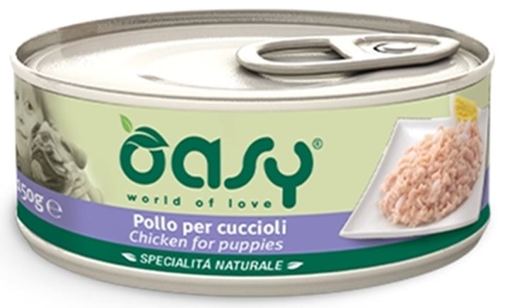 OASY Specialita' Naturali Conserva pentru PUPPY, cu Pui 150g