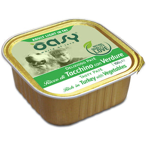 OASY TASTY PATE Hrana pentru caini, Light, Pate Curcan si legume 150g