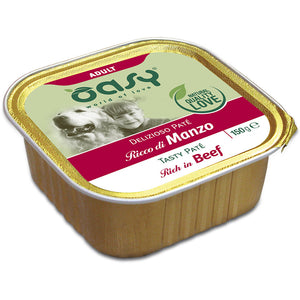OASY TASTY PATE Hrana pentru caini, Pate cu Vita 150g