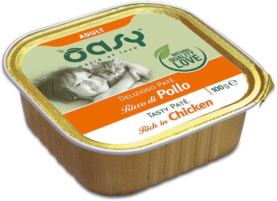 OASY TASTY PATE Hrana pentru pisici adulte, Pate cu Pui 100g