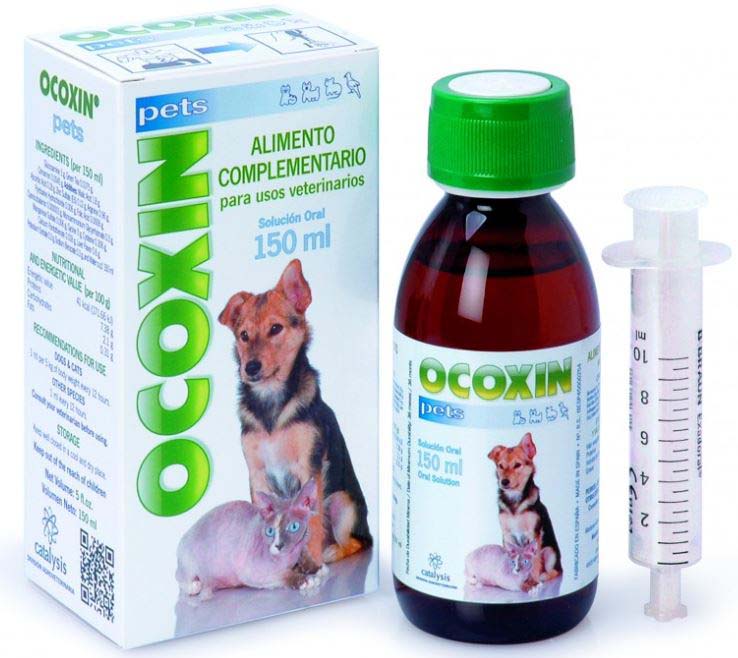 OCOXIN PETS Supliment alimentar pentru câini şi pisici cu cancer, sirop 150ml - Maxi-Pet.ro