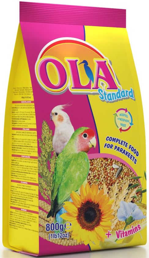 OLA Standard + Vitamins Hrană completă pentru nimfe 800g - Maxi-Pet.ro