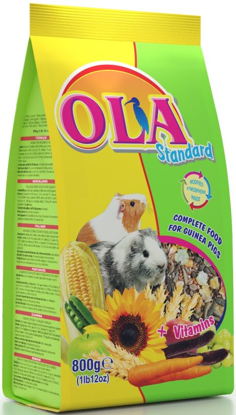 OLA Standard + Vitamins Hrană completă pt Porcuşori de Guineea 800g - Maxi-Pet.ro