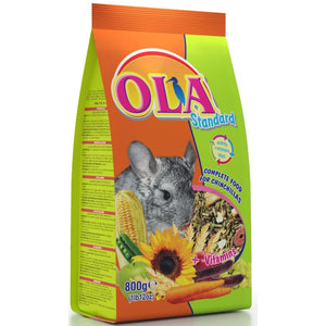 OLA Standard + Vitamins Hrana completa pentru sinsila 800g