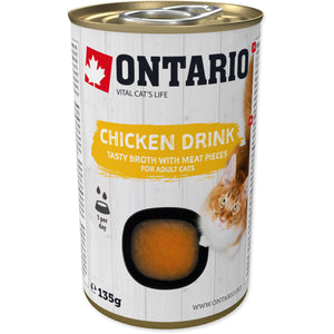 ONTARIO Conserva pentru pisici adulte, Supa cu bucati de Pui 135g