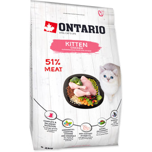 ONTARIO KITTEN Hrana uscata pentru pisicute, cu Pui 2kg