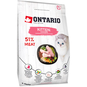 ONTARIO KITTEN Hrana uscata pentru pisicute, cu Pui 400g