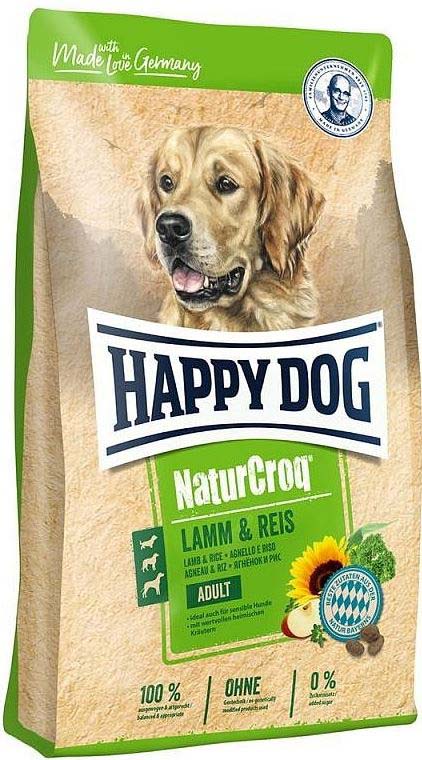 HAPPY DOG Natur Croq pentru caini adulţi Miel/Orez 15kg
