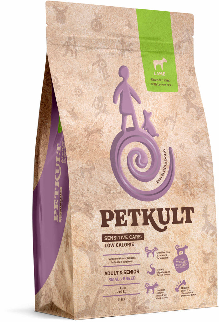 PETKULT Sensitive Low Callories Adult & SENIOR, talie mica, Miel/orez 3kg