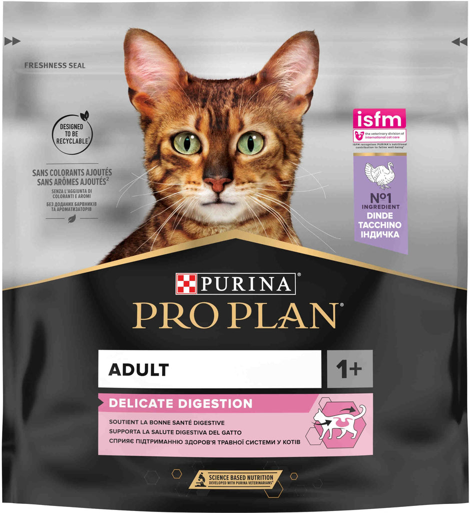 PRO PLAN Hrana uscata pentru pisici Adult Delicate Digestion, Curcan/Orez 400g