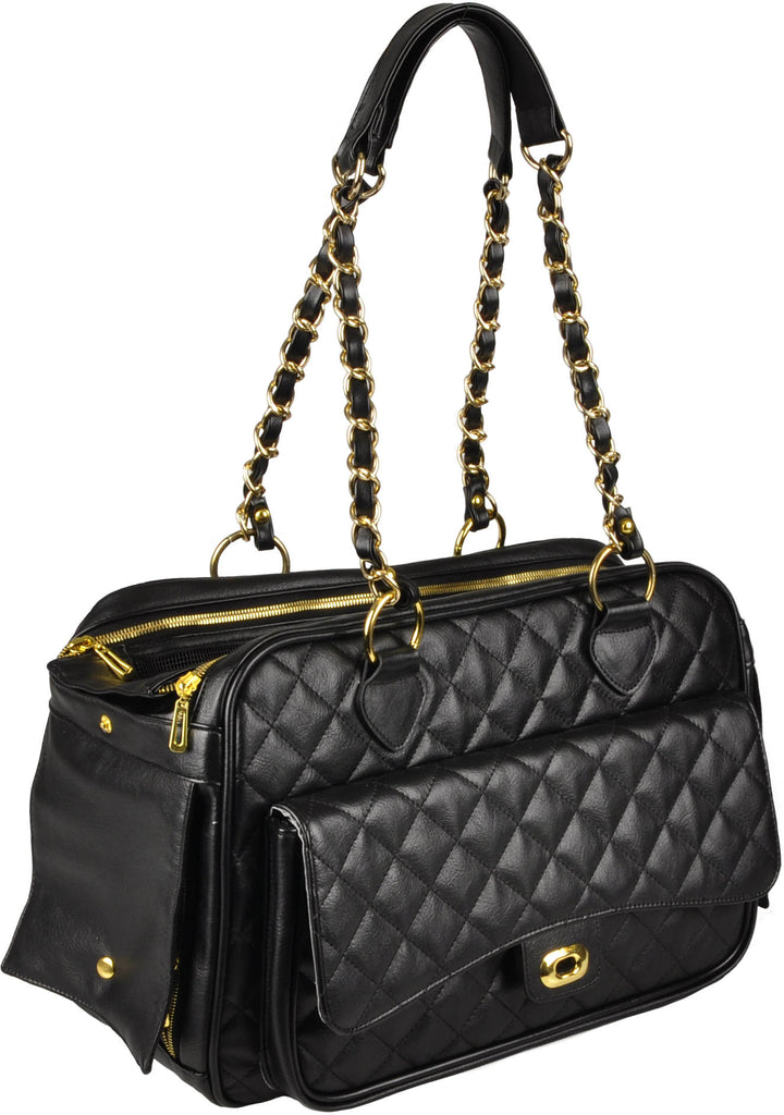 OUTLET FLAMINGO Geanta pentru transport GIGI, 40x22x28cm, Negru