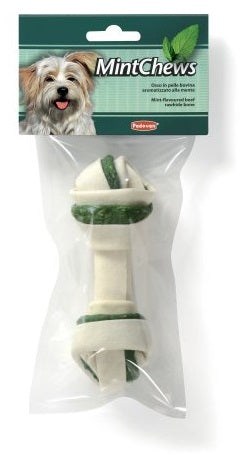 PADOVAN Delicatese pentru caini Os de mestecat cu Vita si menta, 1 bucata 50g