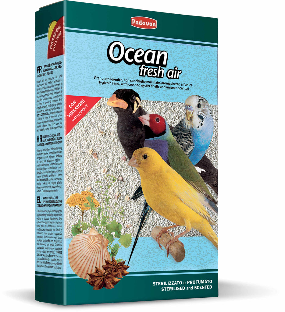 PADOVAN Ocean Fresh Air, Nisip pentru păsari 1kg - Maxi-Pet.ro