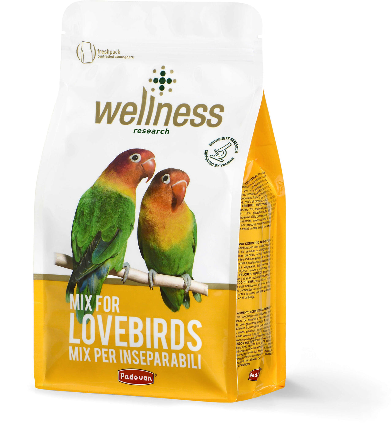 PADOVAN Wellness, Hrana pentru agapornis 850g