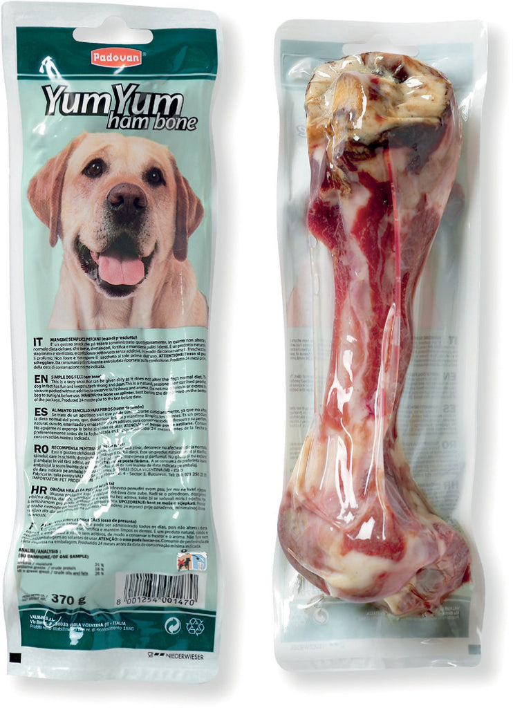 PADOVAN Yum Yum, Recompensa pentru caini, cu Sunca 370g