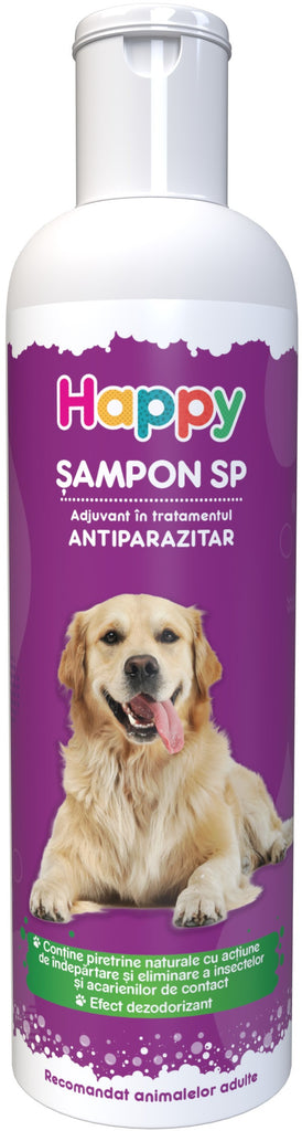 PASTEUR Şampon Happy pentru caini şi pisici, SP antiparazitar 200ml
