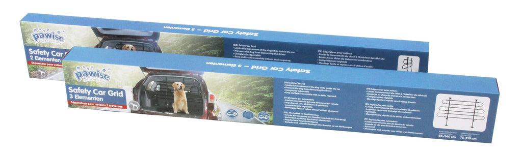 PAWISE Bariera pentru portbagaj, 3 elemente, latime 85-140cm, inaltime 75-110cm