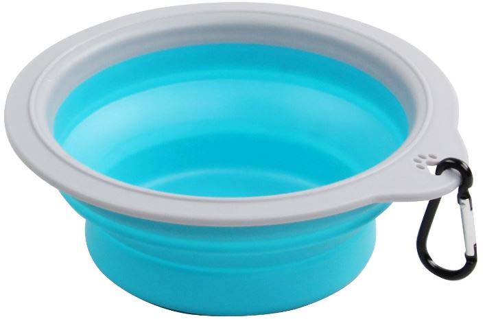 PAWISE Bol telescopic din silicon Leaf, pentru calatorie, 380 ml, diverse culori