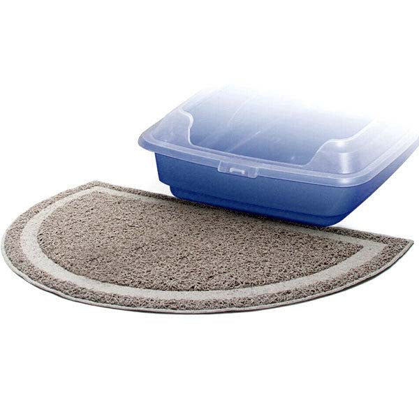 PAWISE Covoras din mocheta pentru litiera, semicerc 60x36cm