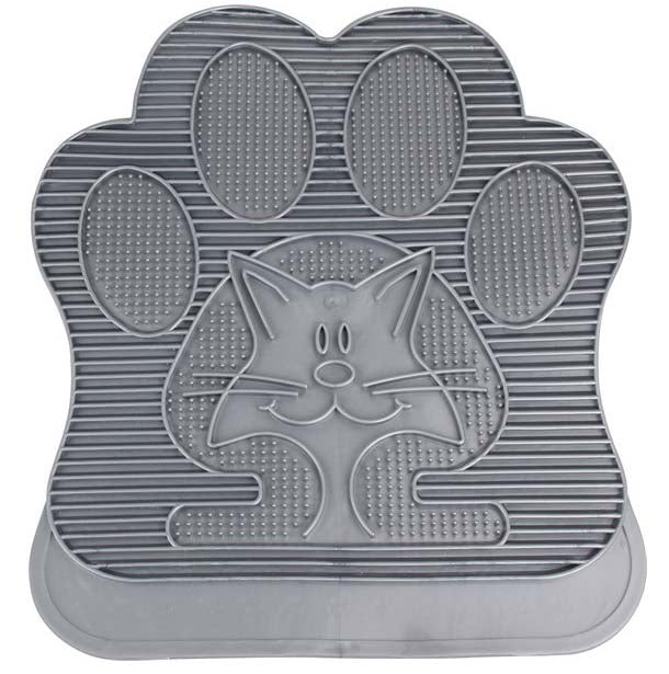 PAWISE Covoras din plastic pentru litiera, forma labuta 39x32cm