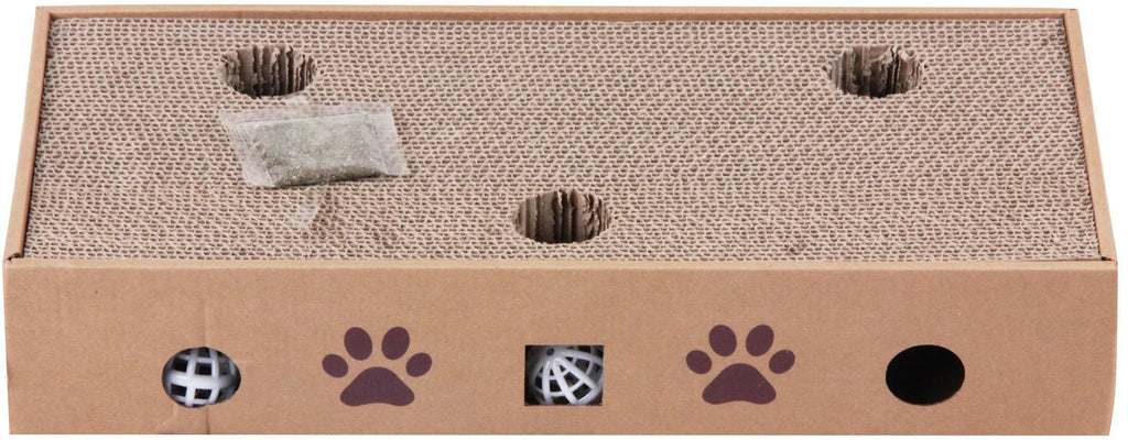 PAWISE Cutie pentru ascutit ghearele, 2 in 1, cu bile, 49x21cm
