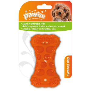 PAWISE Jucarie pentru caini, in forma de Os, Scartaitor 9,5cm