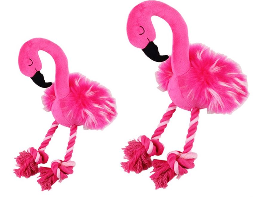 OUTLET PAWISE Jucărie pentru câini Flamingo, 30cm - Maxi-Pet.ro