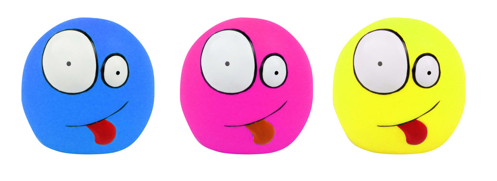 PAWISE Jucarie pentru caini Funny Face, din vinilin 9,5x7x10cm