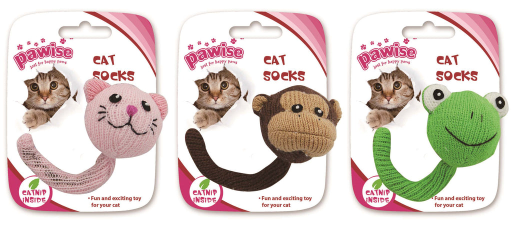 PAWISE Jucărie pentru pisici Cap de Animal cu Iarba Pisicii, diverse modele,12cm - Maxi-Pet.ro