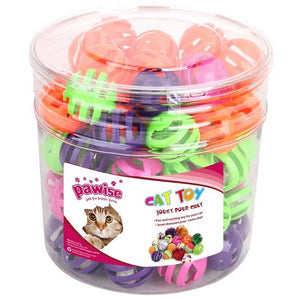 PAWISE Jucarie pentru pisici Minge de plastic 4cm