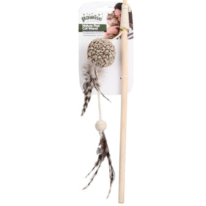 PAWISE Jucarie pentru pisici Undita cu minge,35cm