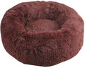 PAWISE Pat de pluş rotund pentru câini şi pisici, 56x20cm, Maro