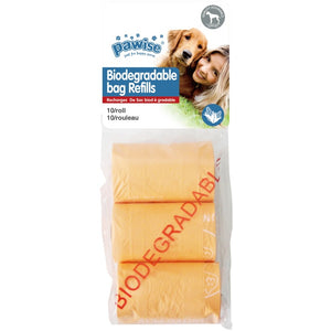 PAWISE Saci igienici biodegradabili pentru colectare excremente, 3role x 10 buc