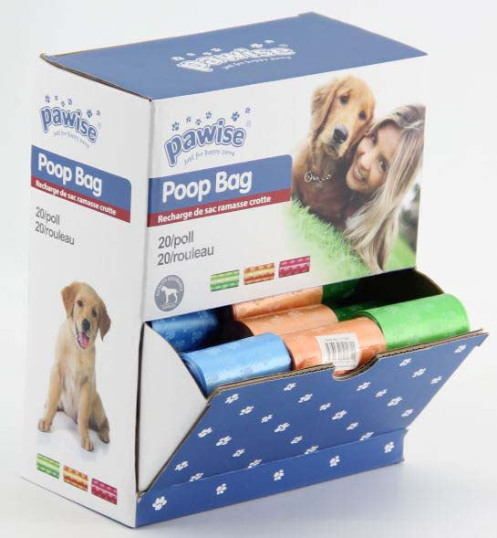 PAWISE Saci pentru excremente de caine, 1 rola x 20 buc