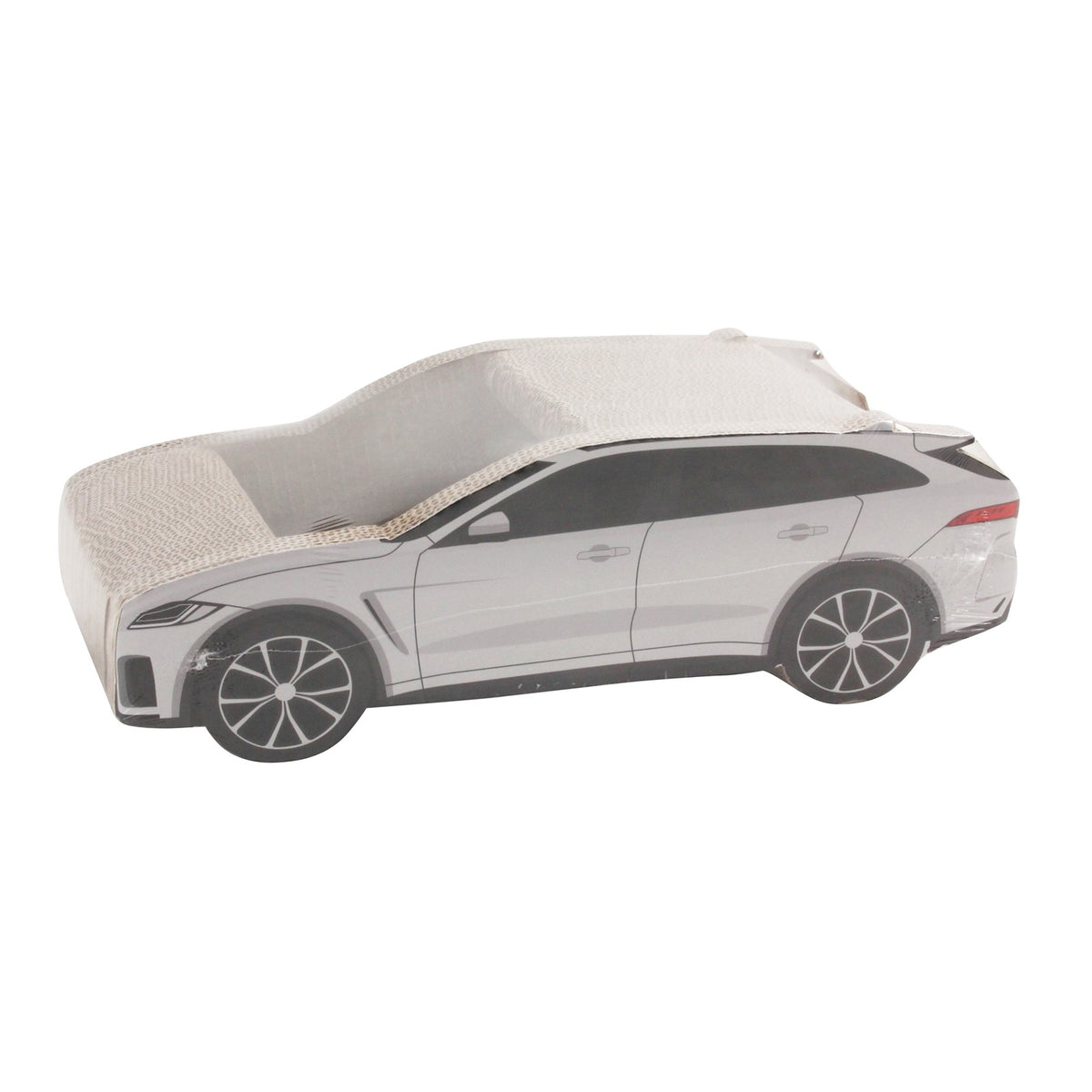 PAWISE Suport pentru ascutit ghearele, din carton,  Automobil, Alb, 56x23x3cm