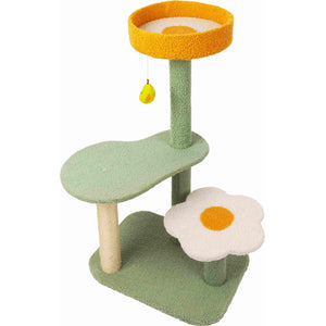 PAWISE Suport pentru ascutit ghearele, Turn cu Floare 49x37x92cm