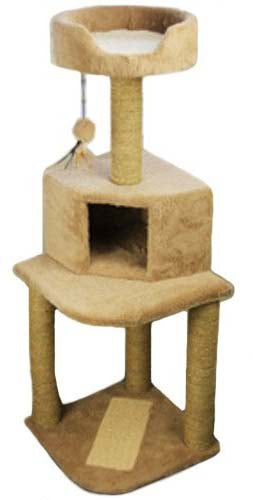 PAWISE Suport pentru ascutit ghearele, Turnul pisicii, 45x45x128cm