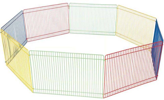 PAWISE Tarc pentru hamsteri, 8 segmente din metal 34x23cm