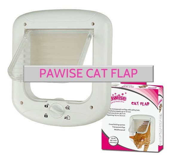 PAWISE Usa rabatabila pentru pisici 23x26cm