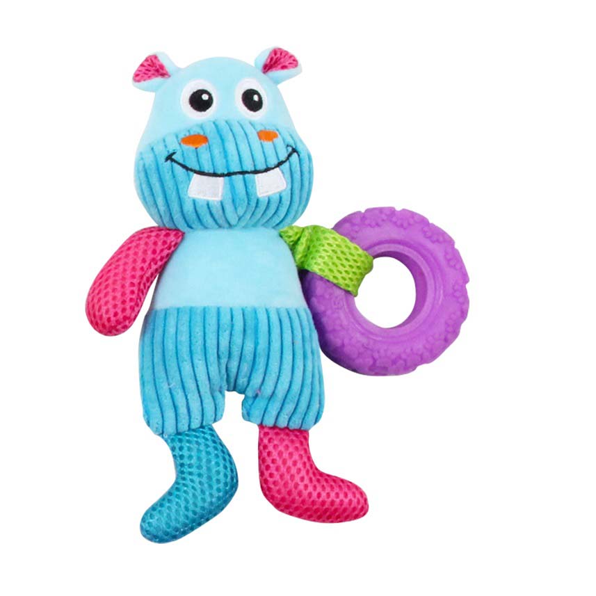 PAWISE Vivid Life Jucarie pentru caini Swimming Hippo, din plus 22cm