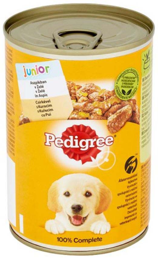 PEDIGREE Conserva JUNIOR pentru catelusi, cu Pui in Aspic 400g