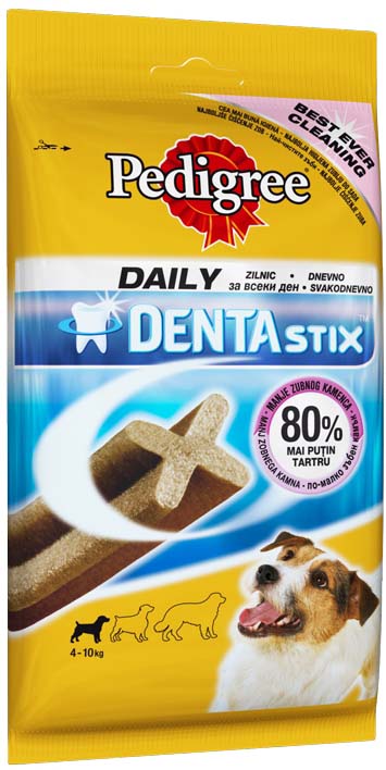 PEDIGREE Delicii pentru caini DentaStix Talie Mica (5-10kg), Mono
