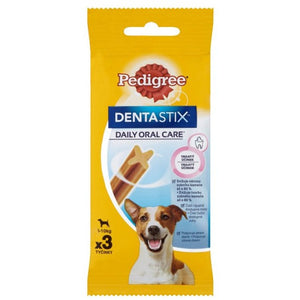 PEDIGREE Delicii pentru caini DentaStix Talie Mica (5-10kg), Mono, 3 buc, 45g