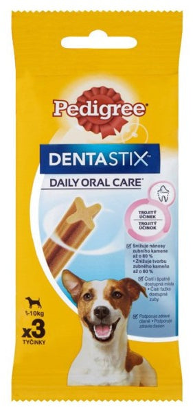 PEDIGREE Delicii pentru caini DentaStix Talie Mica (5-10kg), Mono, 3 buc, 45g