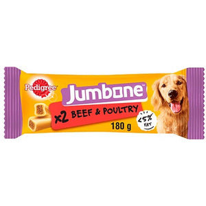 PEDIGREE Delicii pentru caini Jumbone Medium Vita si Pasare 180g