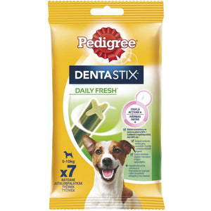 PEDIGREE Delicii pt. caini DentaStix Fresh Talie Mica (5-10kg), 7 buc, 110g