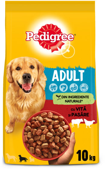 PEDIGREE Hrana uscata pentru caini Adult, cu Vita si Pasare 10kg